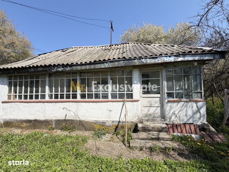 Teren 1047 mp + casă | deschidere DN | Lunca Corbului