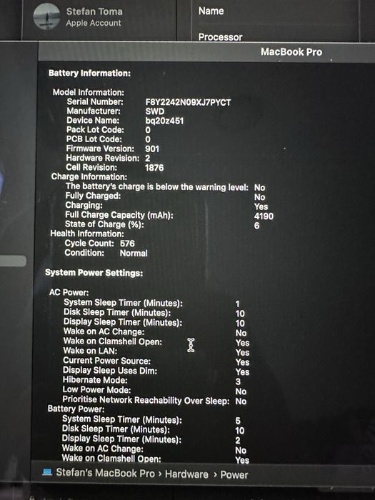 Macbook Pro late 2019 fullbox 16GB Ram 512gb ssd 4 porturi 2020 m1