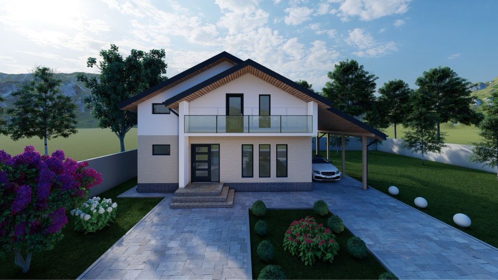 Realizez proiecte complete de locuințe, anexe, hale metalice