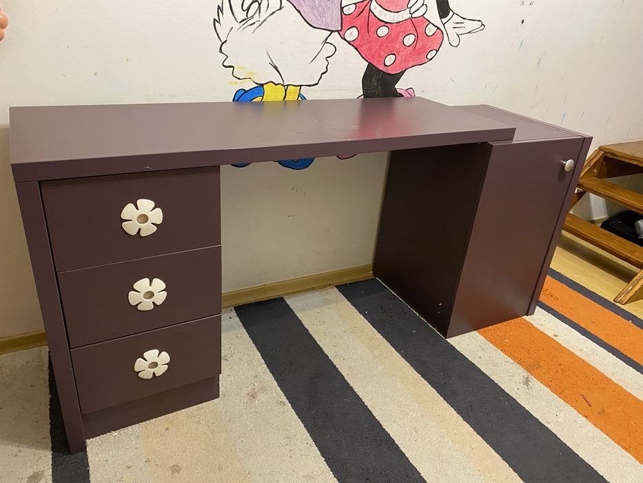 Vand birou mov , lungime reglabila