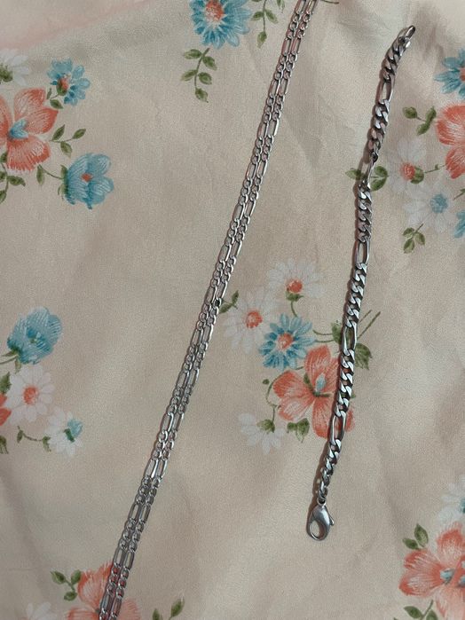 Сребърна гривна пръстен обеци колие