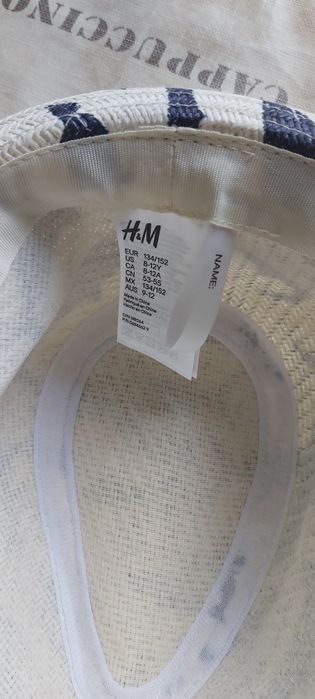 Palarie vara paie plaja pentru baieti H&M 134-140, 7-8 ani