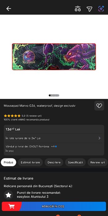 marvo G36 size-xl gaming mousepad