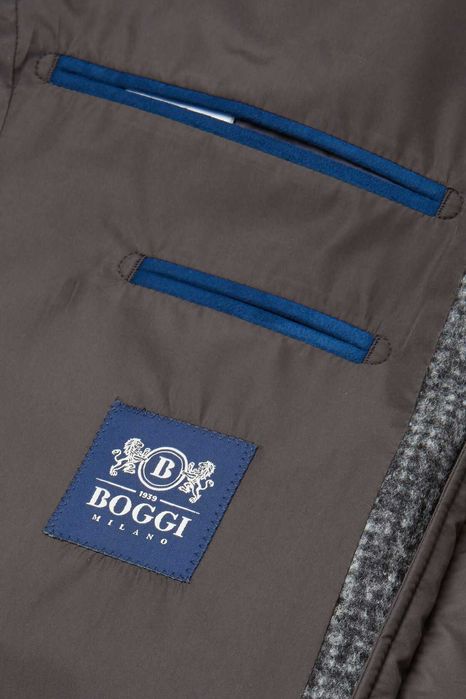 Boggi Milano Jersey Coat With Bib And Hood ОРИГИНАЛ мъжко палто - S/M