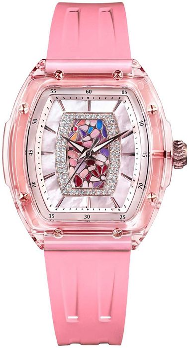 Нов дамски часовник TSAR BOMBA Crystal Chic Swiss TB8219P