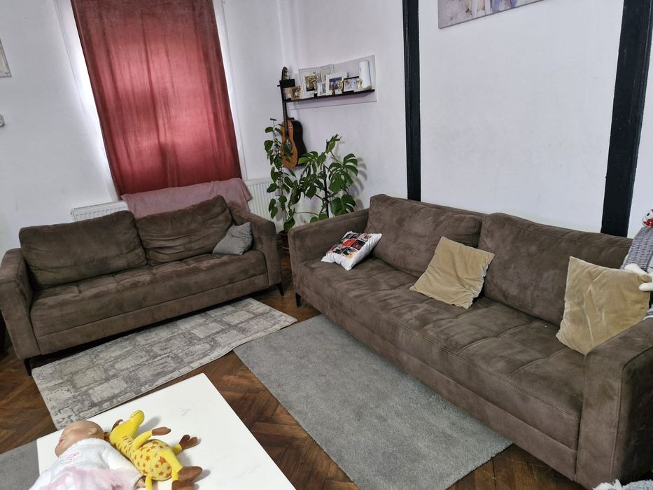 Set canapele fixe din 3 piese