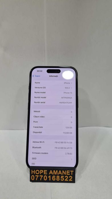 Hope Amanet P1/IPHONE 15 128GB/89% BAT #38350