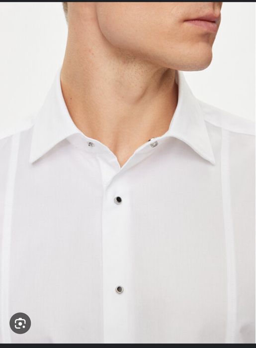 Karl Lagerfeld бяла риза с черни копчета