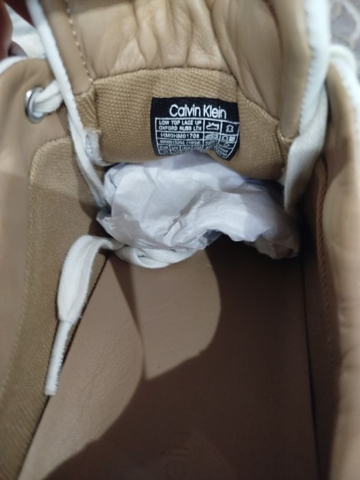 Мъжки спортни обувки Calvin Klein естествена кожа