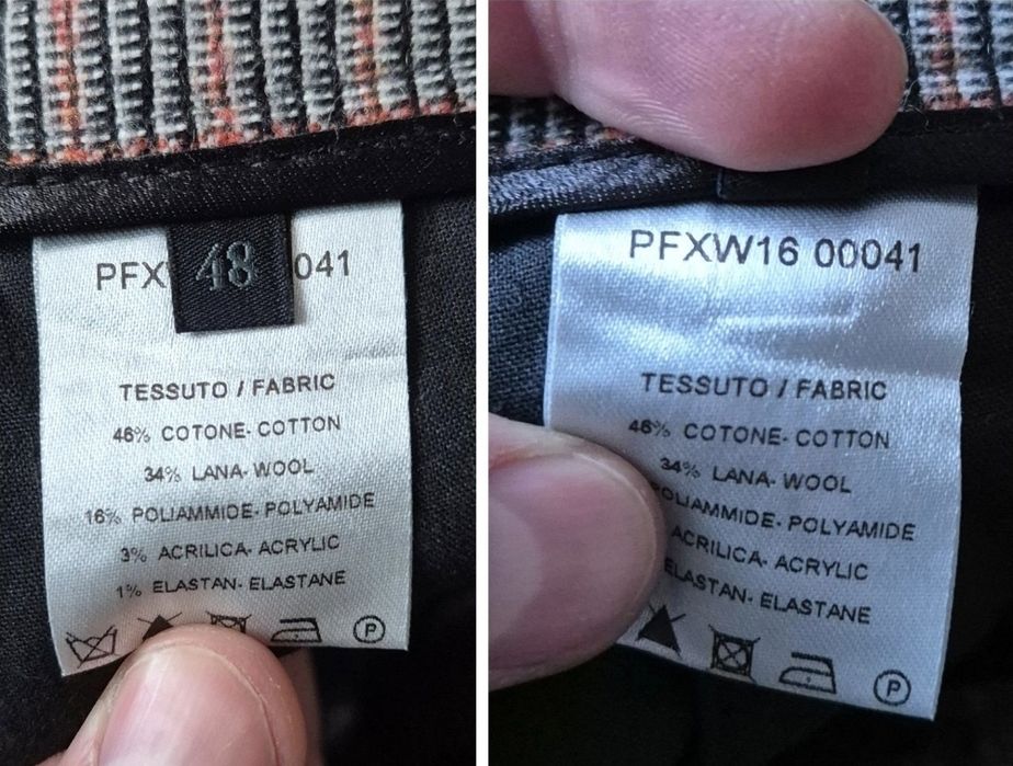 Pantaloni premium David Naman, Lână & Bumbac, Bărbați - 48