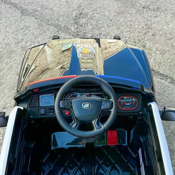 Masinuta electrica de politie Kinderauto POLICE 911 120W 12V 7Ah Black