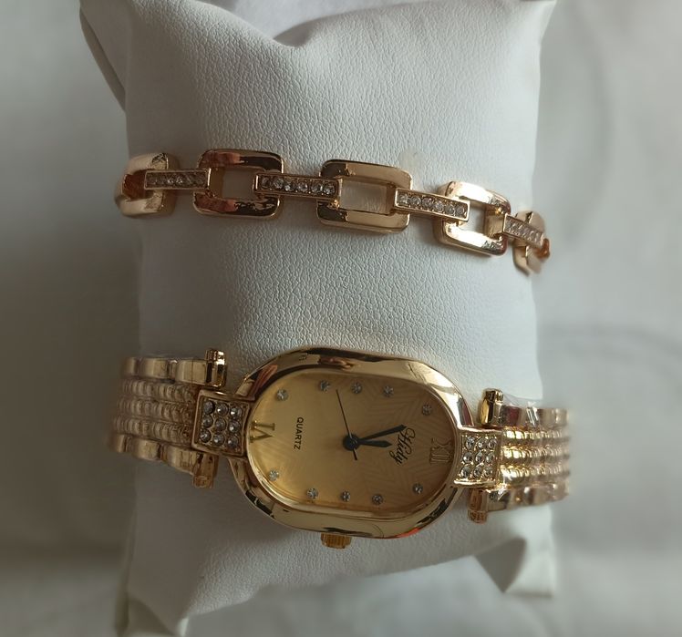 Set ceas-bratara fete/femei elegant, la moda