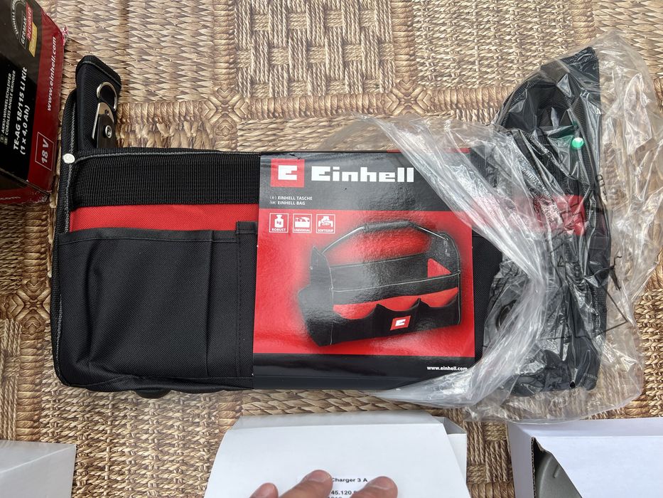 Акумулаторен ъглошлайф Einhell TE-AG 18/115 Li 4.0Ah