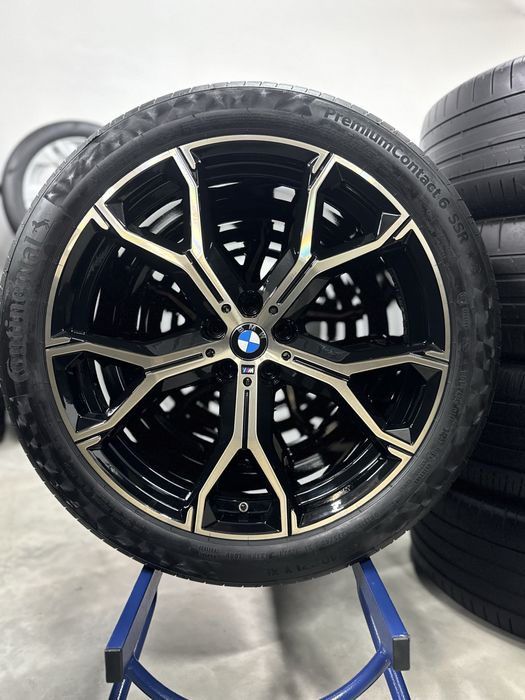 Jante Bmw X5 X6 R21 G05 G06 M741 Originale Gold Continental vara 2023