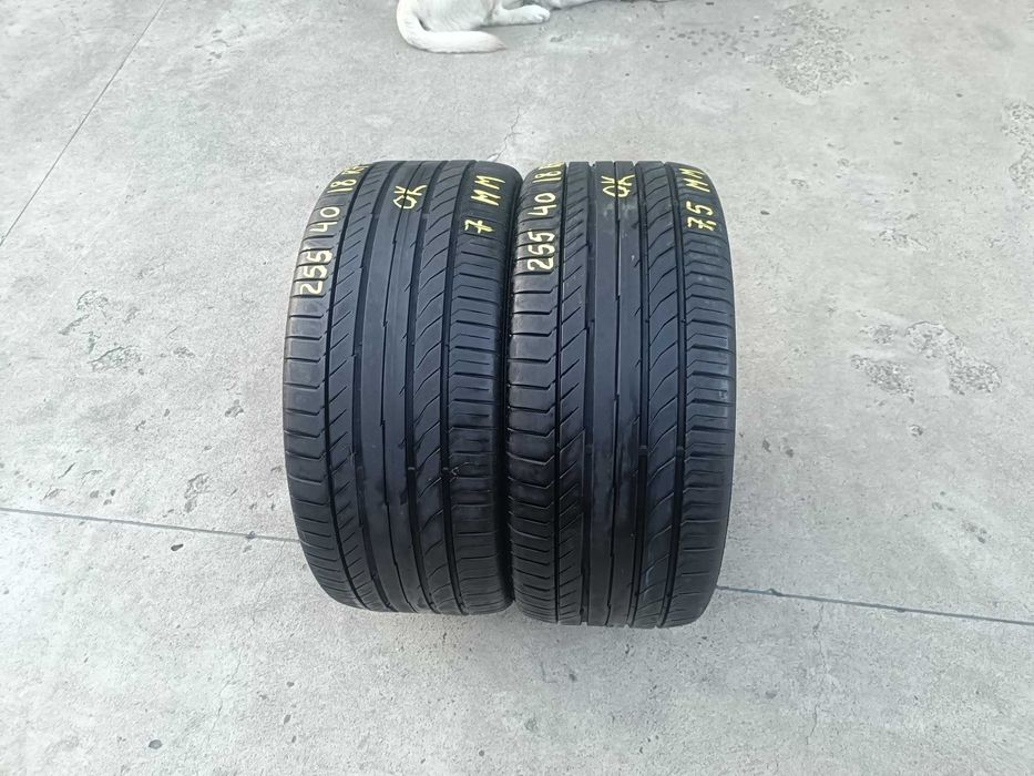 Doua anvelope de vara 255 40 18 continental sportcontact 5 run flat