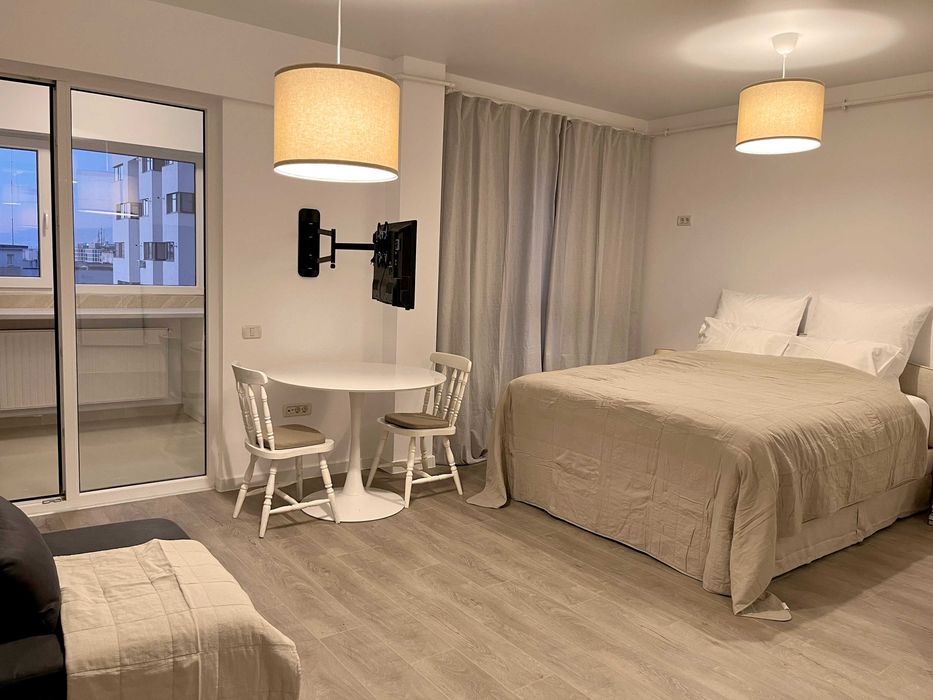 Inchiriere direct proprietar studio dublu loc de parcare bloc nou 40 mp Central Address Residence