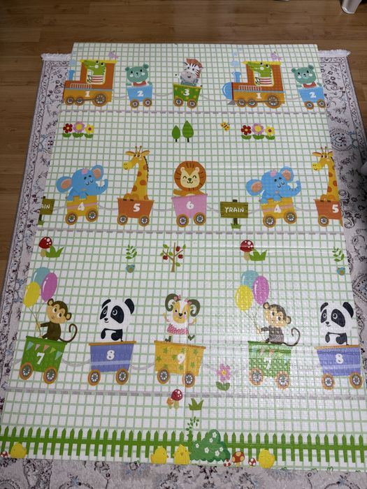 Детский складной термоковрик 120×180 см двусторонний