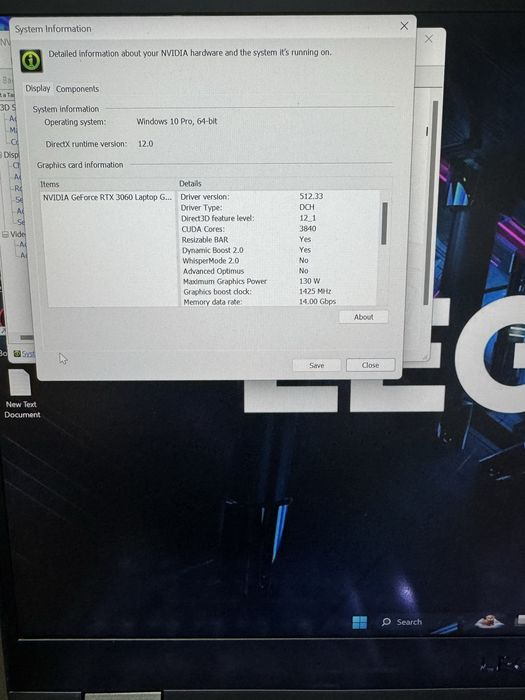 Laptop RTX 3060 Power130W DDR5 Disp 3K pe 165HZ  Ryzen7 6800 Legion PRO