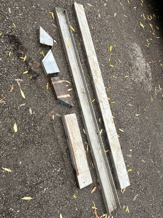 2 bucati profil U metalic structura 16x6.5