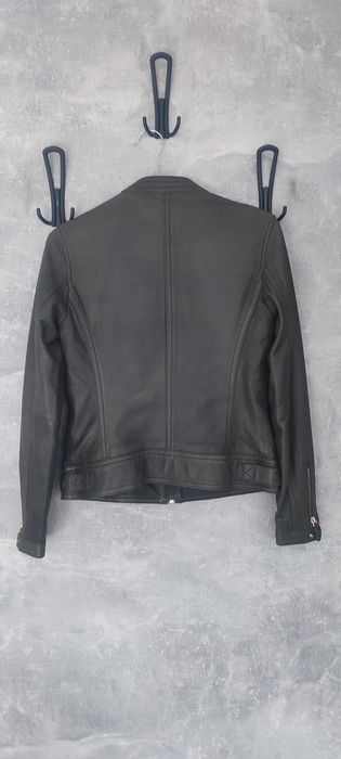 Яке Естествена кожа - Тъмно зелено (Pistachio Green), тип рокерско