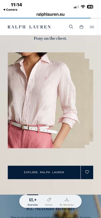 POLO Ralph Lauren : Relaxed Fit - Ленена риза размер М / Оригинал