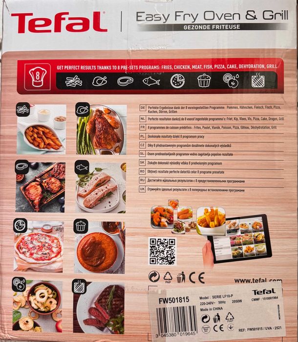 Tefal Уред за готвене с горещ въздух и фурна Easy Fry Oven & Grill