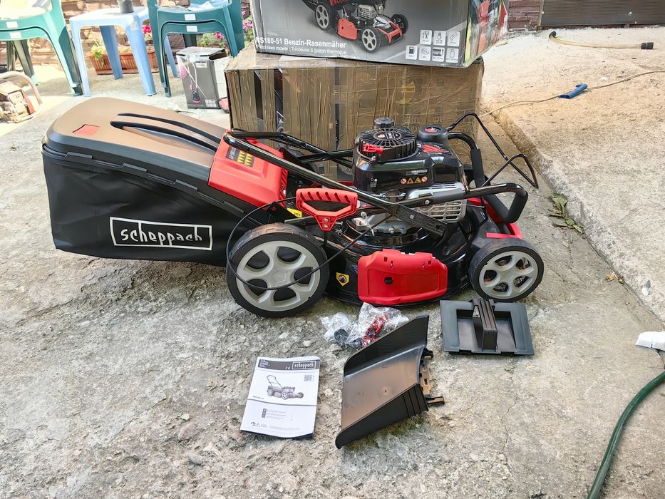 Бензинова косачка за трева MS180-51 Scheppach - 5.4 HP | 51 см ширина