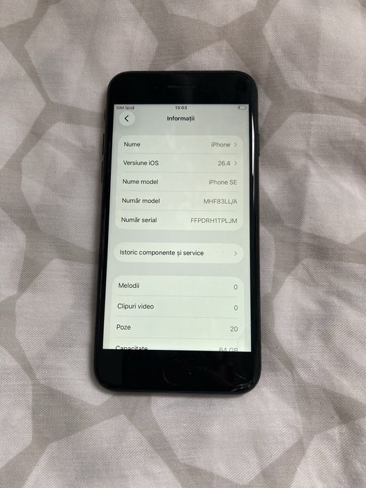 Iph.on se 2021. SE 2 64gb. Baterie 83 %