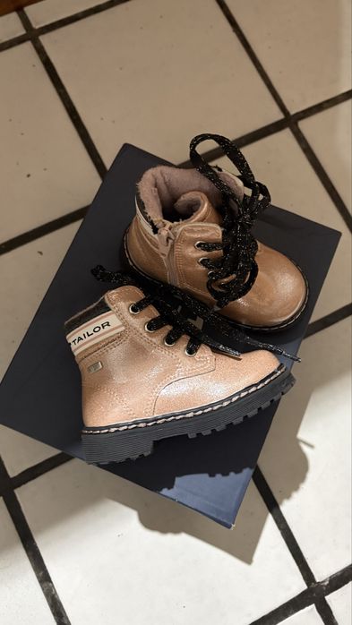 Детски зимни боти розов лак с брокат Tom Tailor