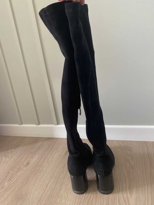 Сапоги ботфорты почти новые!