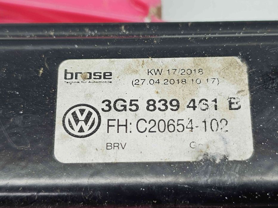 Macara electrica geam stanga spate Volkswagen Passat B8 (3G2) [Fabr 20