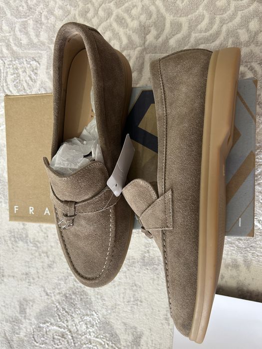 Новые замшевые лоферы