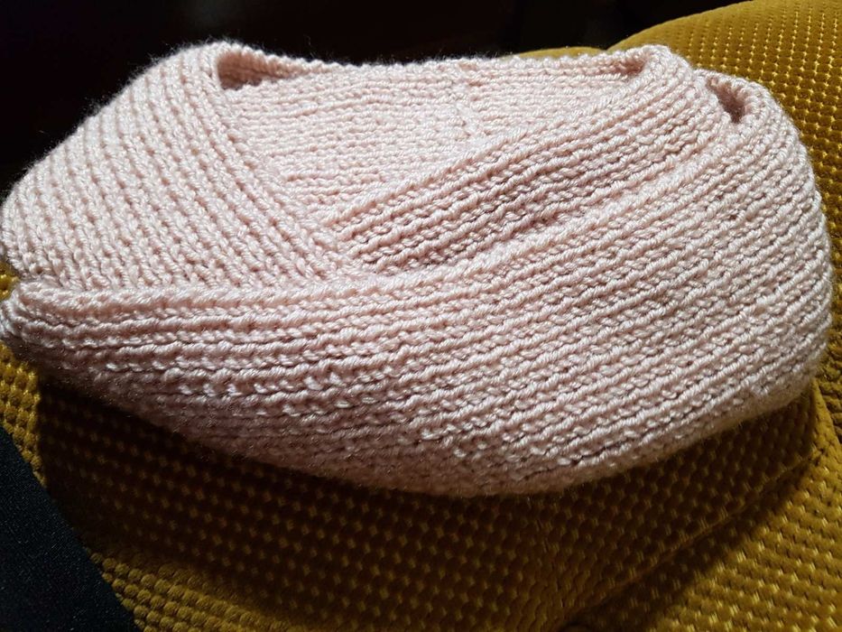 Плетени ръкавички без пръсти и шал