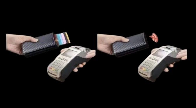 Portofel  Ultra-Subțire din Fibra de Carbon cu Sistem RFID