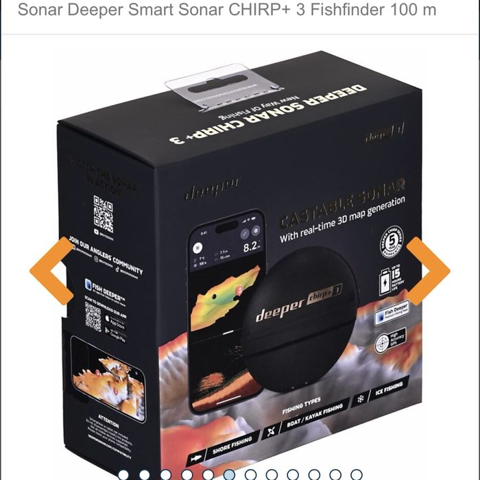 Sonar Deeper Smart Sonar CHIRP+ 3 Fishfinder 100 m