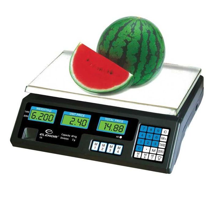 търговски кантар тип електронна везна за магазин до 40кг
