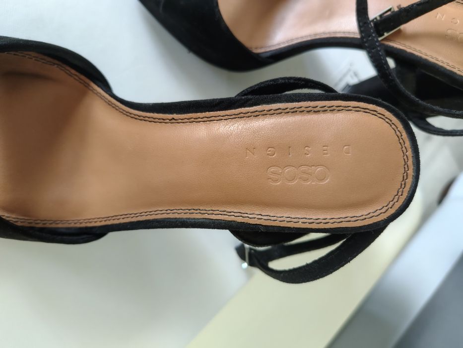 Sandale negre ASOS DESIGN, mărimea 39.