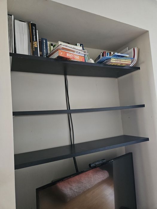 Рафтове етажерка цвят венге