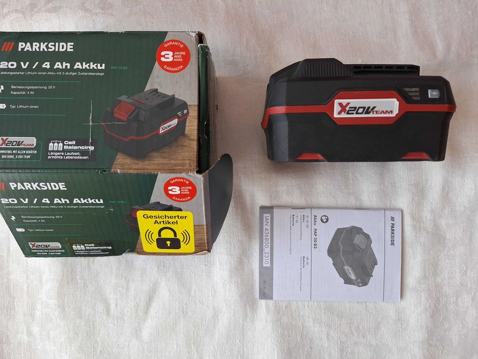Acumulator Li-Ion Parkside Akku PAP 20 B3, 20V, 4Ah