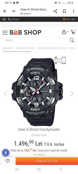 Casio G Shock GravityMaster