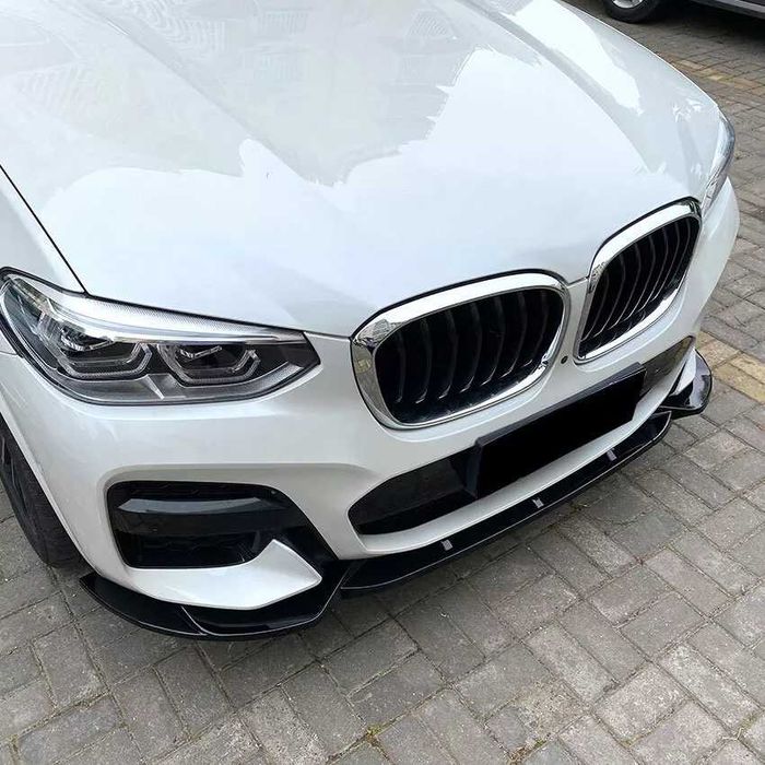 Prelungire Lip Bara Fata M BMW X3 X4 G01 G02 Maxton style,Negru Lucios
