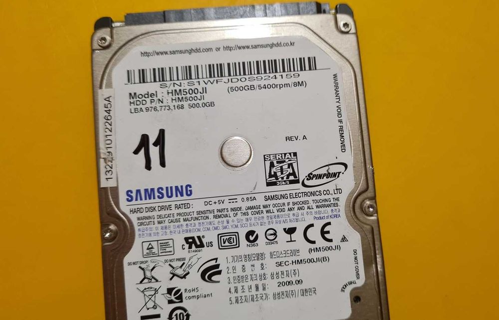 11.HDD Hard Disk Samsung 500Gb 5400Rpm 8MB SATA 2