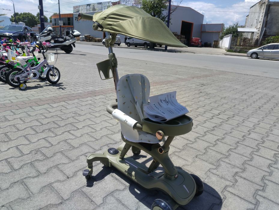 BYOX Детска тротинетка Cornet 6в1 зелен