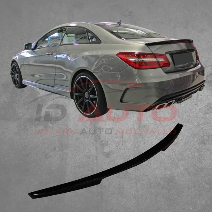 Лип спойлер за багажник Mercedes W207 Coupe (2009–2016), черен гланц
