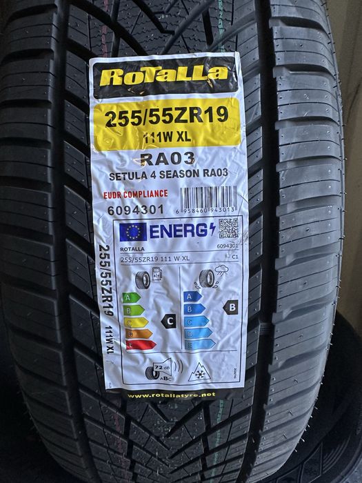 Нови всесезонни гуми ROTALLA SETULA 4 SEASON RA03 255/55R19 111W XL БОРД 2555519