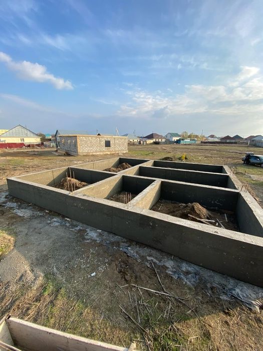 Заливка фундамент