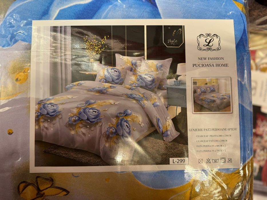 Lenjerie Casa Pucioasa Bumbac Finet