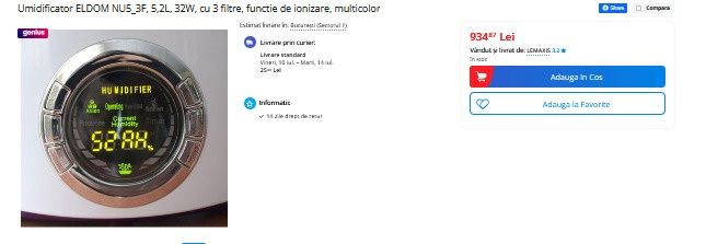 Umidificator Eldom nu5
