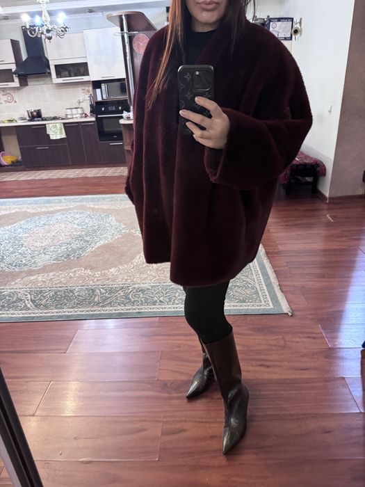 Эко шуба Max Mara оверсайз