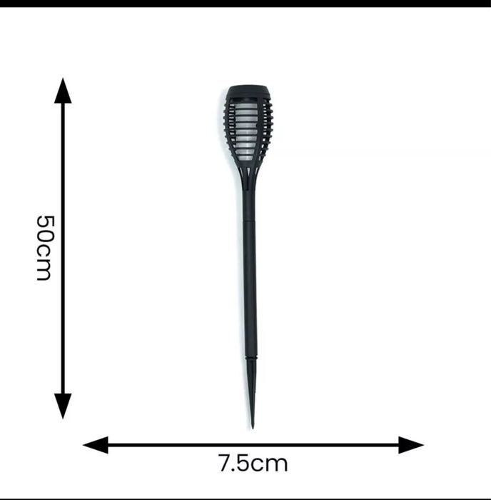 Lămpi Solare Decor Garden – 6 Bucăți, Efect Flacără